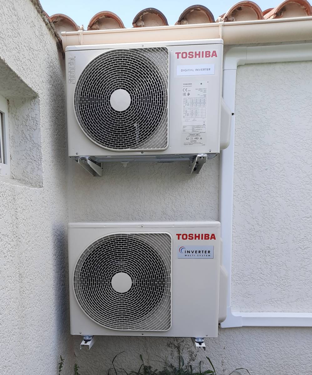 Installation de mono-split de marque Toshiba à 